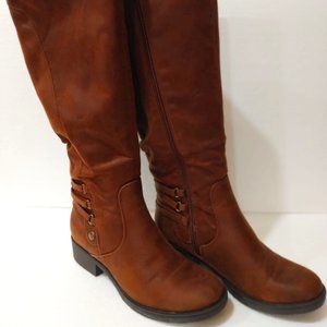 Baretraps women Ornella Riding Boots, Brush Brown Size 6.5